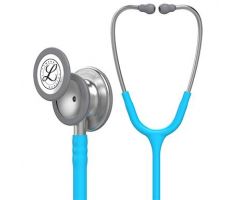 3M Littmann Classic III Monitoring Stethoscope, Turquoise Tube, 27"