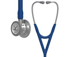 3M Littmann Cardiology IV Diagnostic Stethoscope, Standard-Finish Chestpiece, Navy Blue Tube, Stainless Stem and Headset, 27"