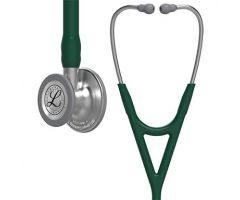 3M Littmann Cardiology IV Diagnostic Stethoscope, Standard-Finish Chestpiece, Hunter Green Tube, Stainless Stem and Headset, 27"