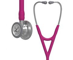 3M Littmann Cardiology IV Diagnostic Stethoscope, Standard-Finish Chestpiece, Raspberry Tube, Stainless Stem and Headset, 27"