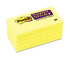 Post-it Canary Yellow 1-7/8" x 1-7/8" 90-Sheet Adhesive Notes