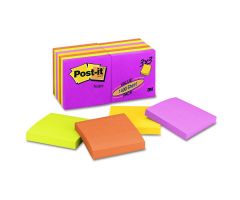 Post-it Cape Town Colored 3" x 3" 100-Sheet Adhesive Notes