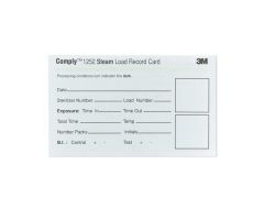 Comply Sterilization Integrator Load Record Card, Steam or Ethylene Oxide Gas, 3" x 5"