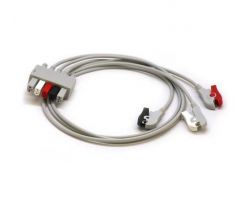 ECG Pinch Clip Leadwire, 3 Leads