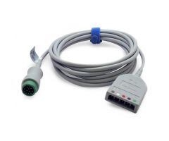 ECG Cable, 3/5 Lead, 12-Pin