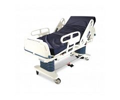 Refurbished Stryker Secure II Hospital Bed with New Mattress and Flat Rails