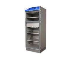 2-Chamber Warming Cabinet, 26.5" D x 30" W x 74.5" H, With Glass Door