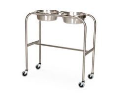 STAND, SOLUTION, SS, DOUBLE, H-BRACE, 2-8.5QT