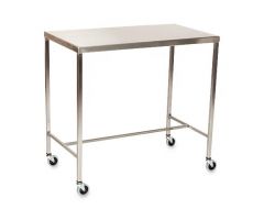 H-Brace Stainless Steel Instrument Table, 16" x 20" x 34"
