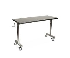 Height-Adjustable Table, Stainless Steel, 20" x 36"