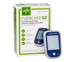 EVENCARE G2 Blood Glucose Monitoring Meter with Voice Guidance, Batteries, Carrying Case, User's Guide, and Log Book