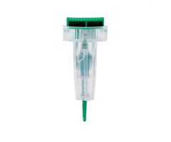 Safety Lancet with Push-Button Activation, 21G x 1.8 mm MPHSFTY21