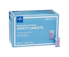 Safety Lancet with Pressure Activation, 28G x 1.8 mm MPHST28