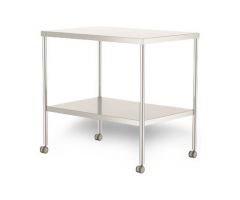 Stainless Steel Instrument Table with Shelf, 36" x 24" x 34"