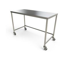 Stainless Steel Instrument Table with Shelf, 48" x 24" x 34"