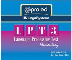Language Processing Test 3: Elementary (LPT-3:E), 34050
