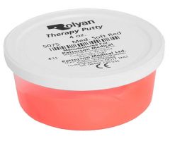 Rolyan Antimicrobial Hand Putty - 4 oz. - Medium-Soft Red
