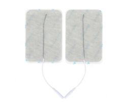 Premium Cloth Electrodes- 3 in. x 4 in. - Rectangle - Pack of 2