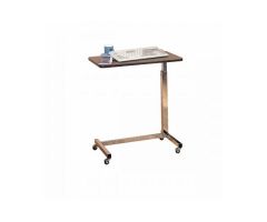 Standard Automatic Overbed Table - Cadillac Oak with Vanity