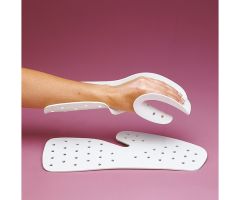 Rolyan Perforated Functional Position Hand Splint with Strap, Left - Small