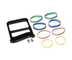 Rolyan Basic Ergonomic Hand Exerciser - Black - Pack of 12 - Without Handle