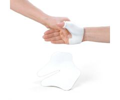 Rolyan Gauntlet Thumb Spica Splint, Polyflex II Solid, White, Medium