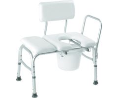 Carex Padded Transfer Bench with Commode