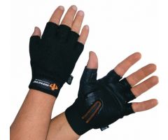 Half Finger Impacto Carpal Tunnel Gloves - Leather, Small