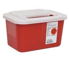 Sharps Disposal - Gallon, Horizontal-Drop Opening Lid