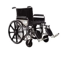 Drive Sentra Heavy Duty Wheelchair - 22" W, Footrests