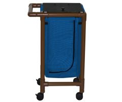 Single Bag Laundry Hampers - Jumbo - Wood Tone - Navy