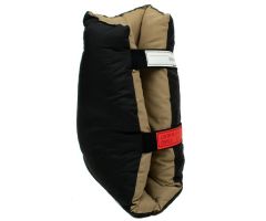 Rolyan Boot Pillows - Mid-Calf Heel Pillow, Black/Tan