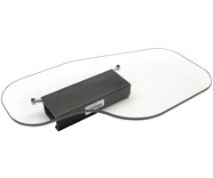 Clear Flip-Away Half Tray without Rim - Invacare Pronto, Left