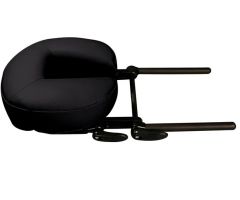 Oakworks Face Rest - Black Quicklock Platform W/ Coal Aerocel Cushion