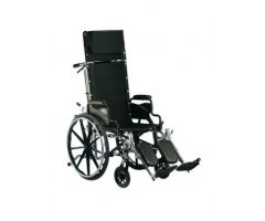 Invacare 9000 XT Recliner Wheelchair- 16" W x 16" D, Full Arm