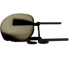 Oakworks Face Rest - Black Quicklock Platform With Clay Aerocel Cushion