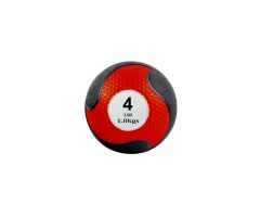 Rubber Medicine Ball � 4 lbs � Red