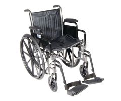 Drive Silver Sport 2 Wheelchair - 16"W x 16"D - Desk Arm, Legrests