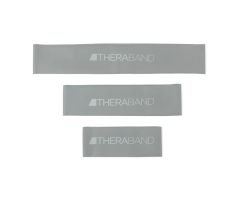 THERABAND, 8" RESISTANCE BAND LOOP, Silver