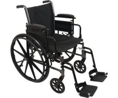 ProBasics K3 Lightweight Wheelchair - Swing Away Footrests - 20" x 16"