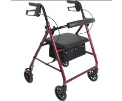 Probasics Standard Rollator - Burgundy - with 6" Wheels