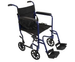 ProBasics Aluminum Transport Chair - Blue