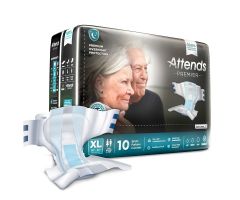 Attends ALI-BR40 Premier Heavy Absorbency Brief-Extra Large-40/Case