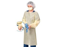 Open-Back SMS Medium-Weight Isolation Gown with Thumb Loops, Over-the-Head