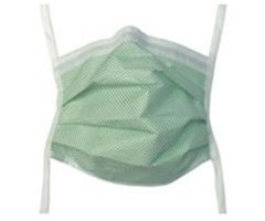 Foam Fog-Shield Surgical Mask with Ties, Green Diamond