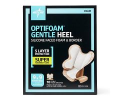 Optifoam Gentle Silicone-Faced Foam and Border Heel Dressing MSC1200BH