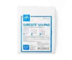 Suresite 123+ Pad Transparent Dressings, 4" x 4.8"