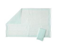 Medline Fluff and Polymer Underpad, Moderate Absorbency, Green, 23" x 36"