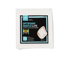 Optifoam Gentle Lite Foam Dressing, 4" x 4" with Border
