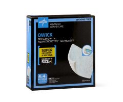 Qwick Nonadhesive Dressing with Aquaconductive Technology, 4.25" x 4" MSC5844Z